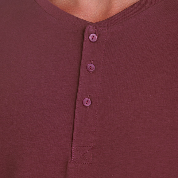 Herren T-Shirt mit Serafino-Ausschnitt 