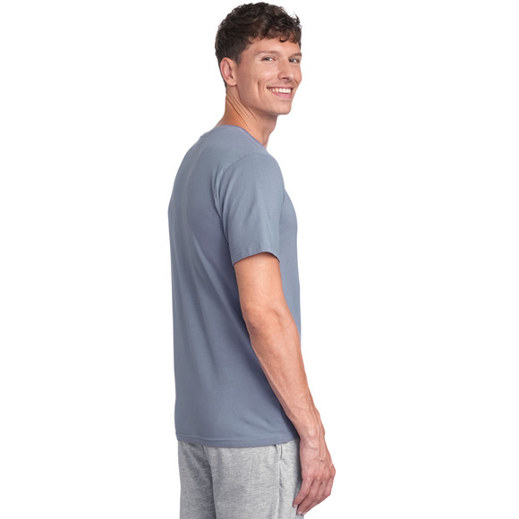 Herren T-Shirt mit Serafino-Ausschnitt