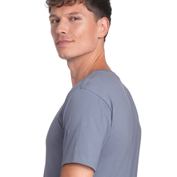 Herren T-Shirt mit Serafino-Ausschnitt