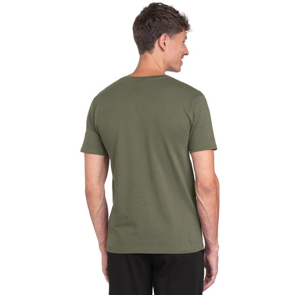 Herren T-Shirt mit Serafino-Ausschnitt