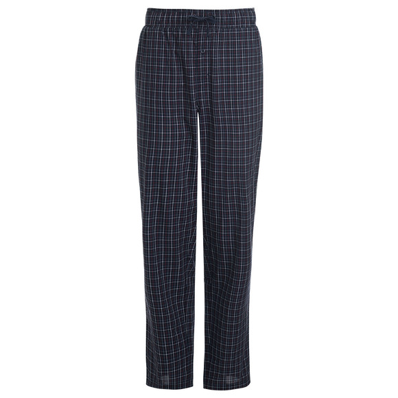 Herren Schlafhose mit kariertem Muster dunkelblau / dunkelrot