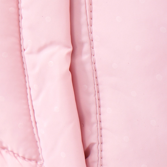 Meisjes doorgestikte bodywarmer met capuchon