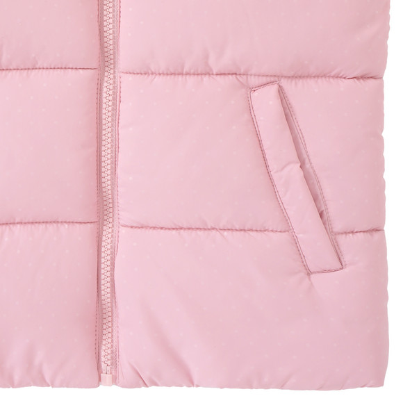 Meisjes doorgestikte bodywarmer met capuchon