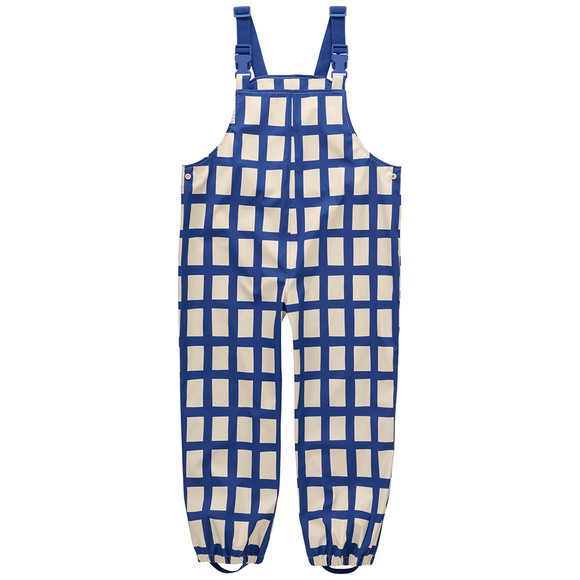 Regenbroek voor kinderen met coating blauw / crème