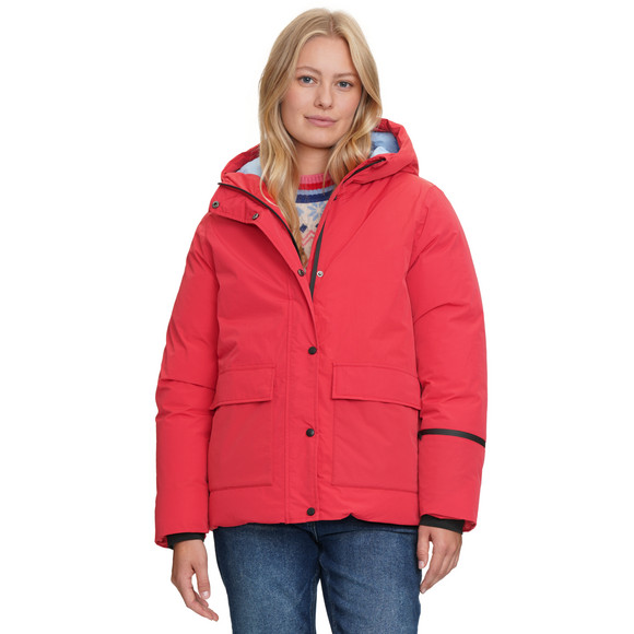Dames gewatteerd jack met capuchon