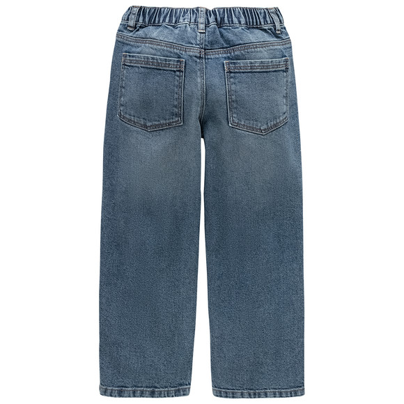 Jungen Straight-Jeans mit verstellbarem Bund