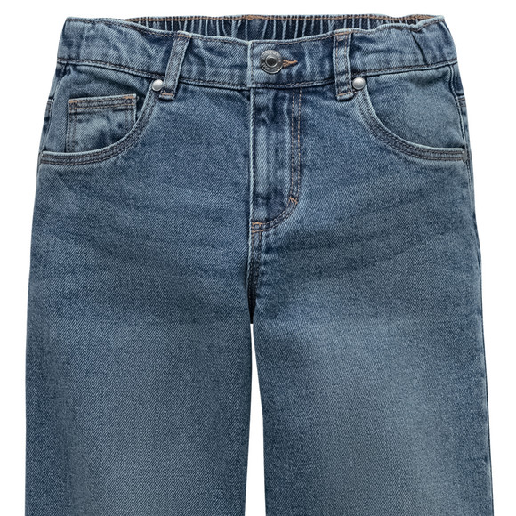 Jungen Straight-Jeans mit verstellbarem Bund