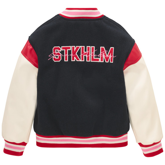 Mädchen College-Jacke mit Backprint