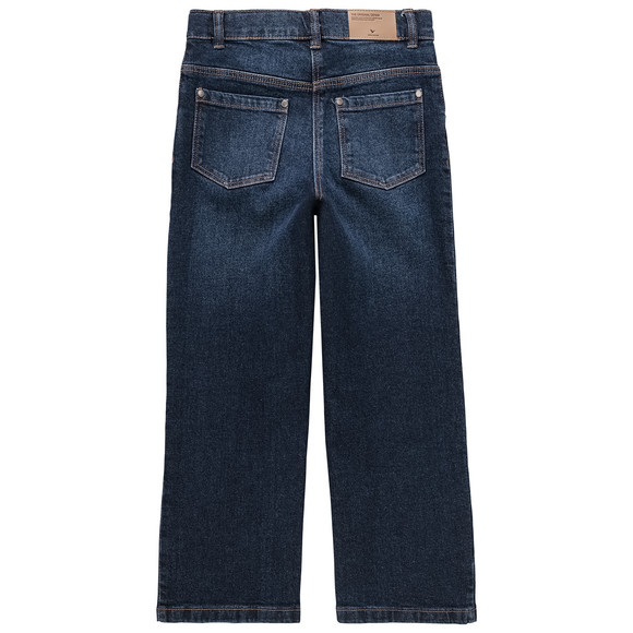 Mädchen Wide-leg Jeans mit verstellbarem Bund