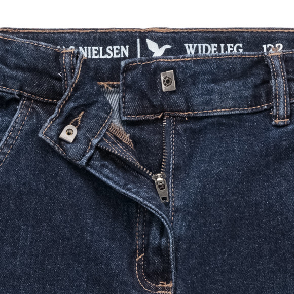 Mädchen Wide-leg Jeans mit verstellbarem Bund