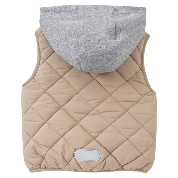 Baby Steppweste mit Sweatkapuze
