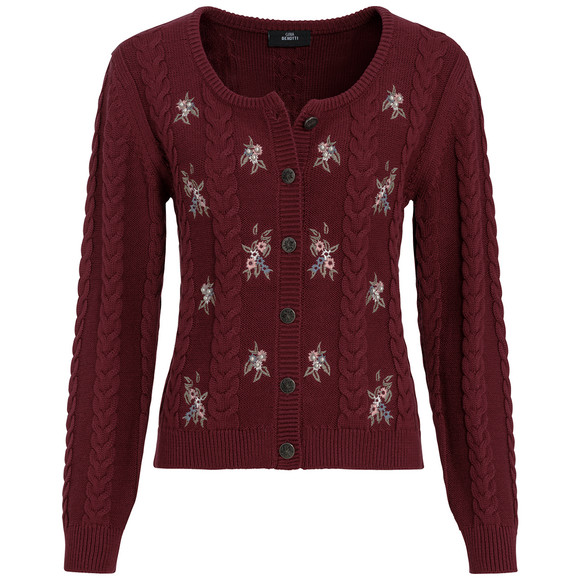Damen Strickjacke mit Stickereien