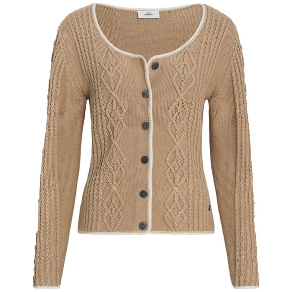Damen Strickjacke in Flecht-Struktur