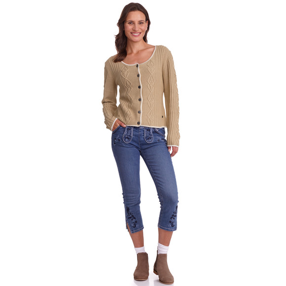 Damen Strickjacke in Flecht-Struktur