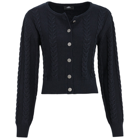 Dames vest met vlechtpatroon