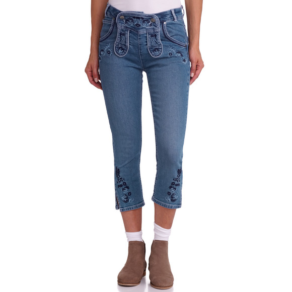 3/4 Damen Trachtenhose mit Stickereien