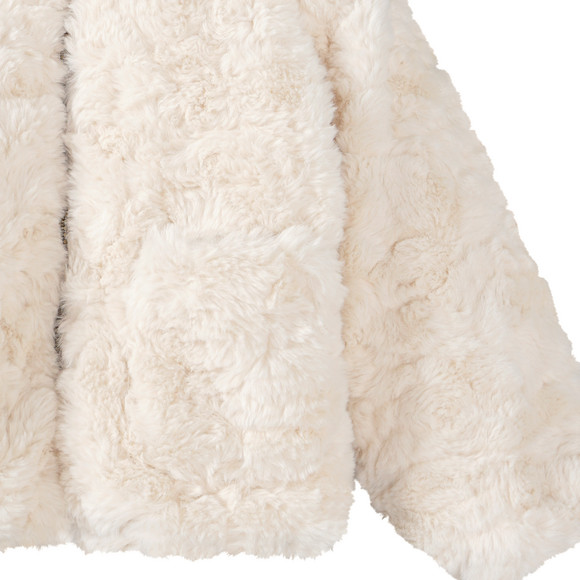 Meisjesjas met imitatiebont