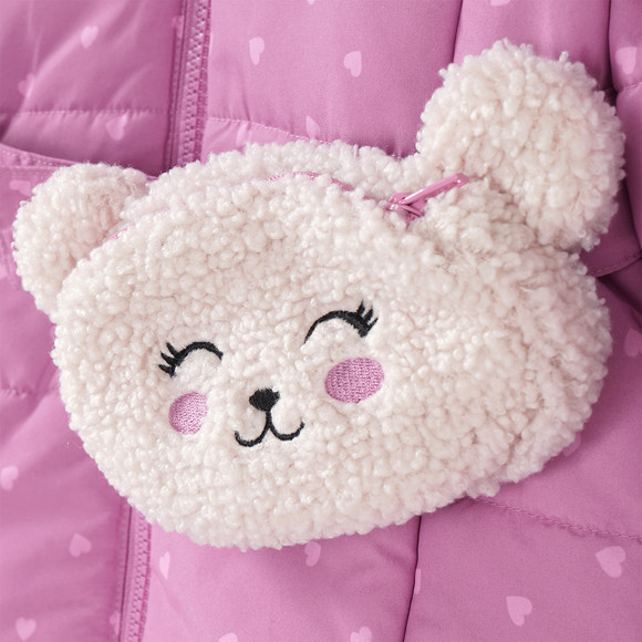 Meisjesparka met kleine zak