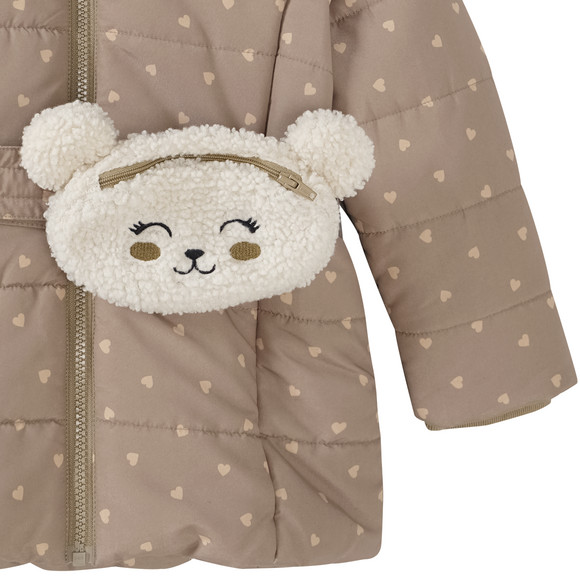 Meisjesparka met kleine zak