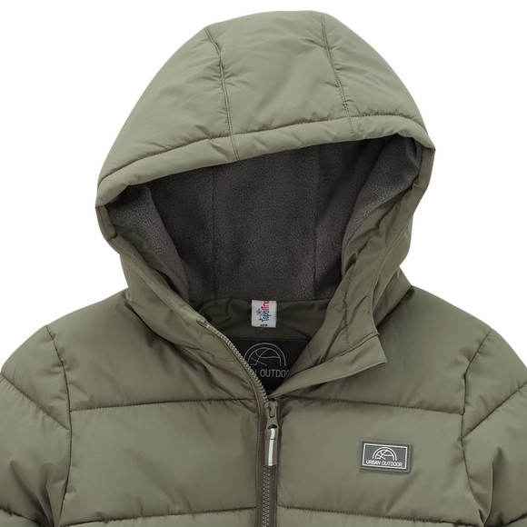 Gewatteerd jongensjack met warme voering