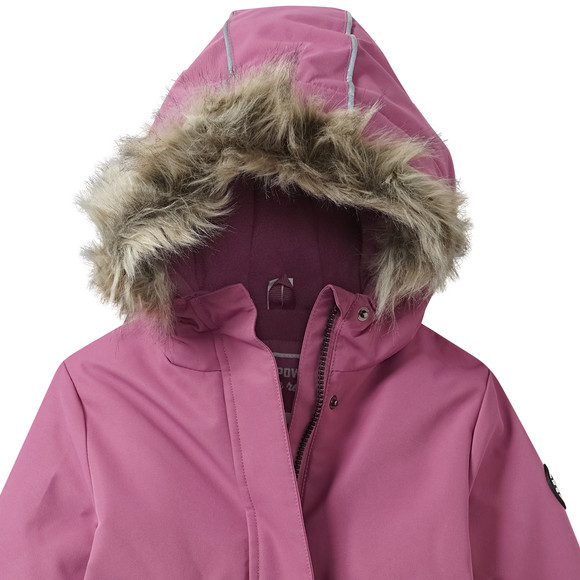 Meisjesparka met imitatiebont