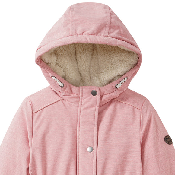 Meisjesparka met pluche voering