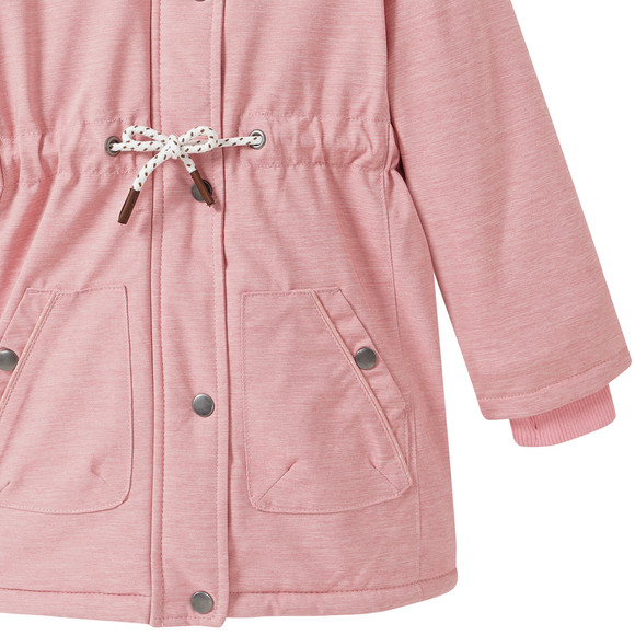 Meisjesparka met pluche voering