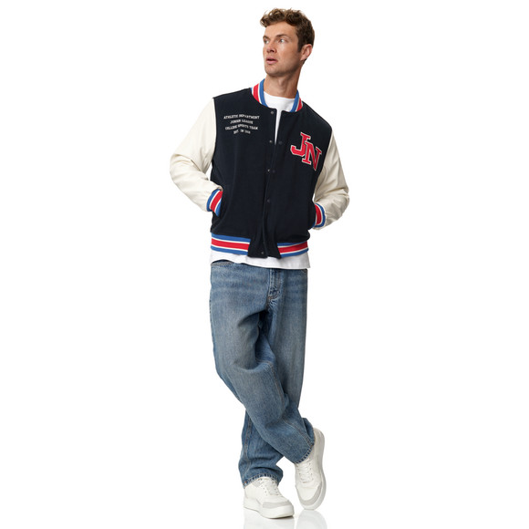 Herren Collegejacke mit Backprint