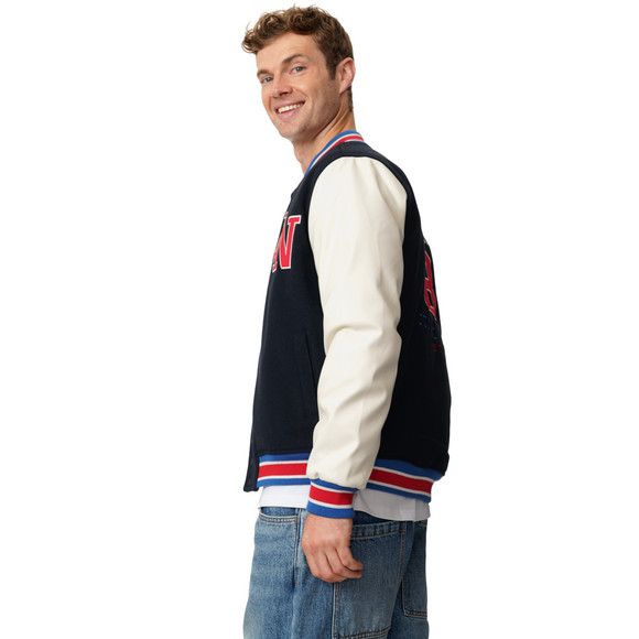 Herren Collegejacke mit Backprint