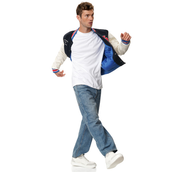 Herren Collegejacke mit Backprint