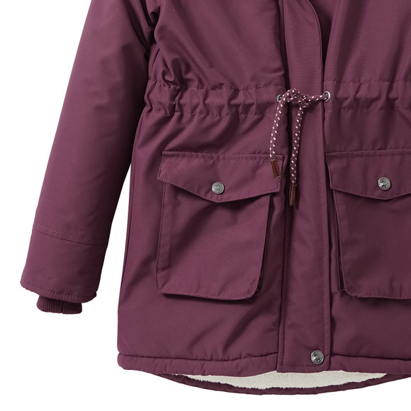 Mädchen Parka mit Fellimitat