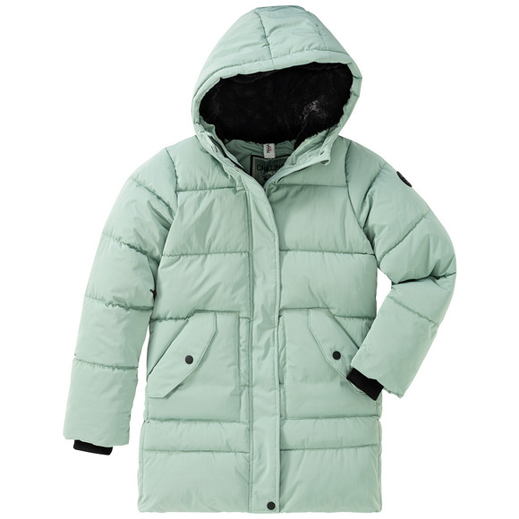 Gewatteerd jack met capuchon voor Meisjes munt