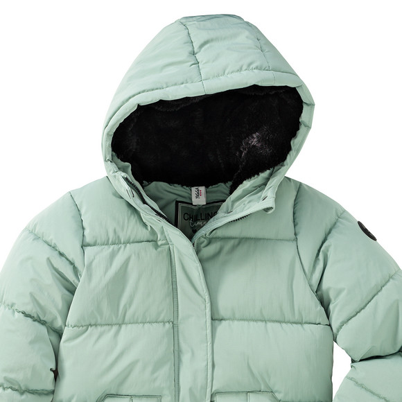 Gewatteerd jack met capuchon voor Meisjes