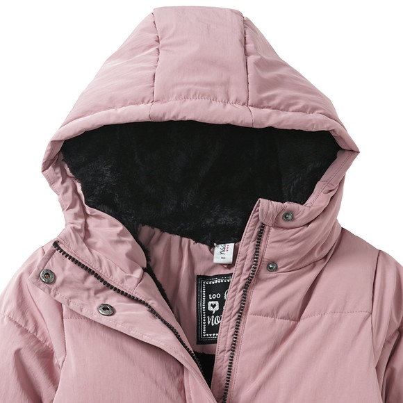 Gewatteerd jack met capuchon voor Meisjes