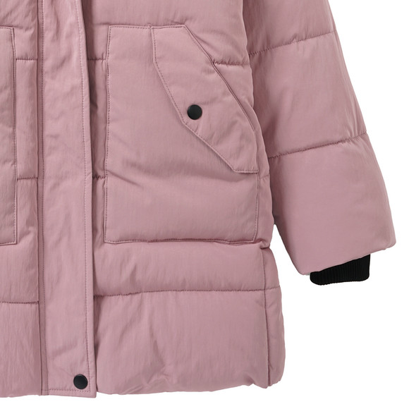 Gewatteerd jack met capuchon voor Meisjes