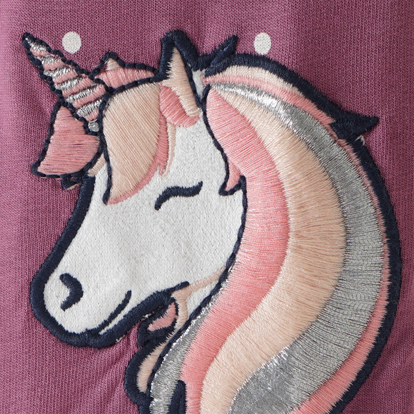 Mädchen Leggings mit Einhorn-Applikation