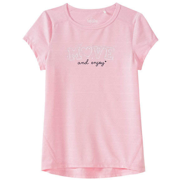 Mädchen Sport-T-Shirt mit Text-Motiv