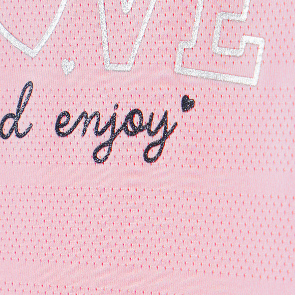 Mädchen Sport-T-Shirt mit Text-Motiv