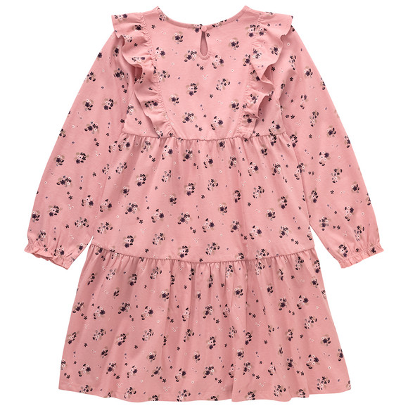 Meisjesjurk met bloemen all-over