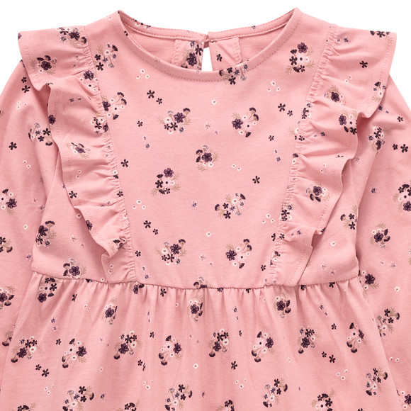 Meisjesjurk met bloemen all-over