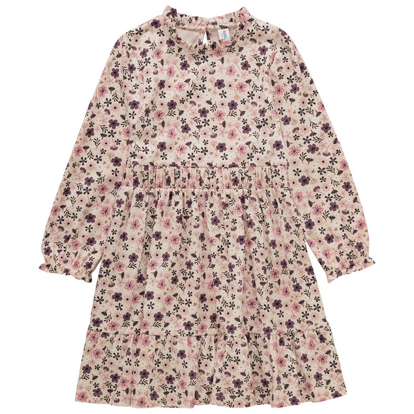 Meisjesjurk met allover bloemenprint