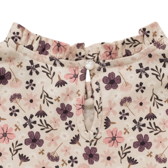 Meisjesjurk met allover bloemenprint