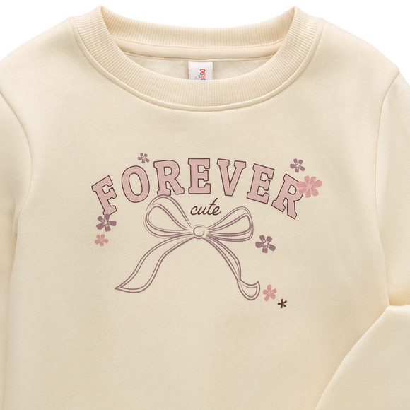 Meisjes sweatshirt met biologisch katoen