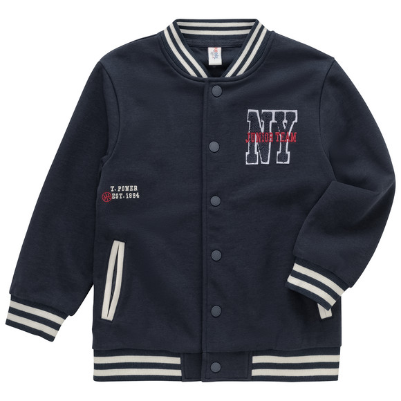 Jungen Collegejacke mit Stickerei