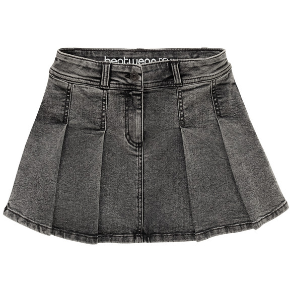Mädchen Jeansrock mit Falten