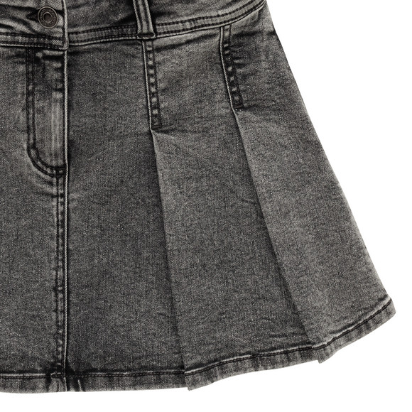 Mädchen Jeansrock mit Falten