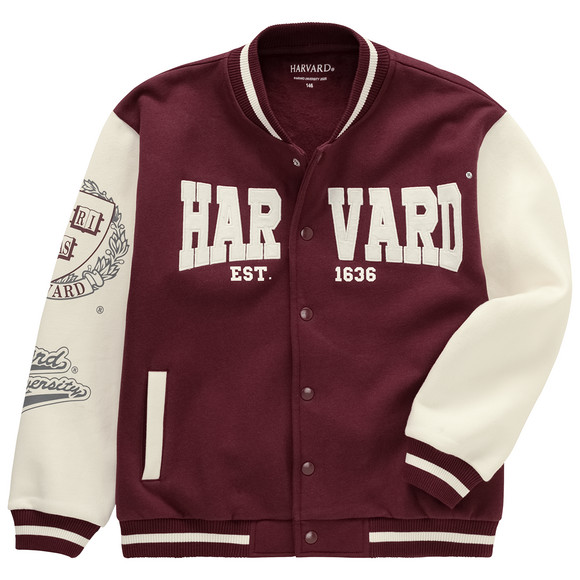 Harvard College-Jacke im College-Style dunkelrot