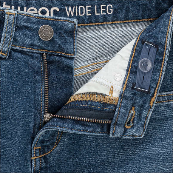 Jungen Wide-Leg-Jeans mit verstellbarem Bund