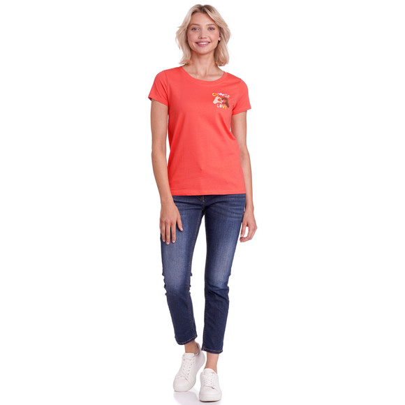 Damen T-Shirt mit Message-Print