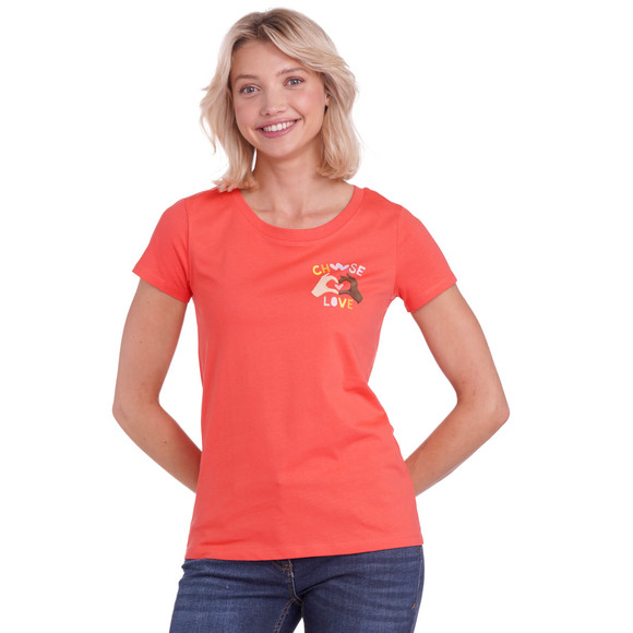 Damen T-Shirt mit Message-Print